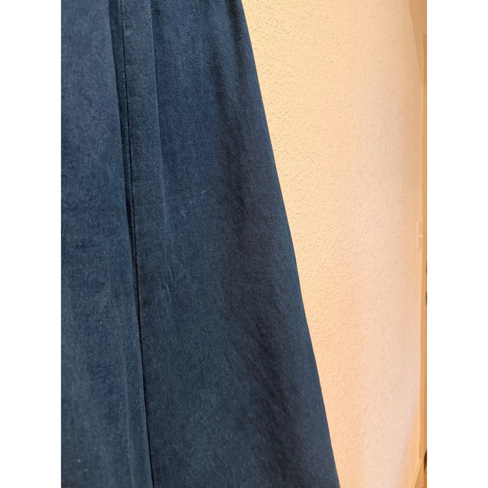 Talbots Indigo Button-Trim Denim Midi Skirt - Picture 6 of 9